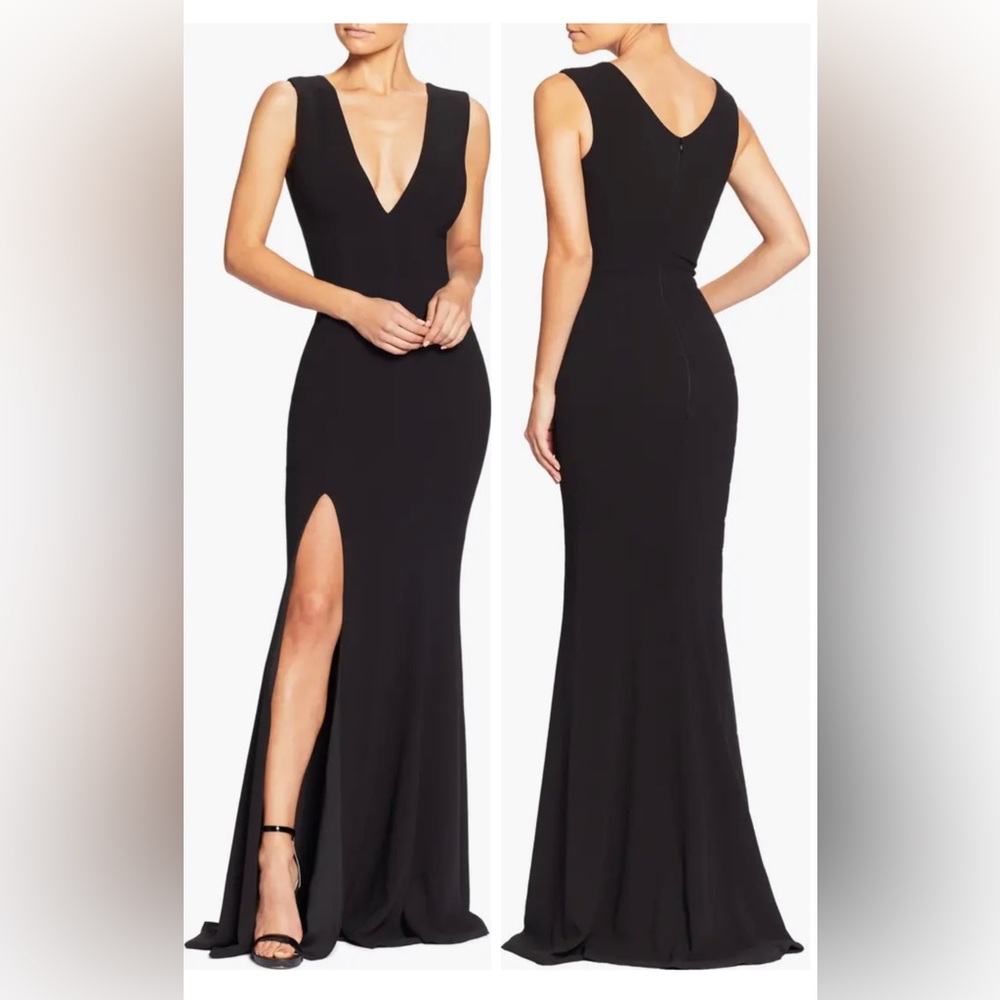 Dress the population dress with slit. NWT